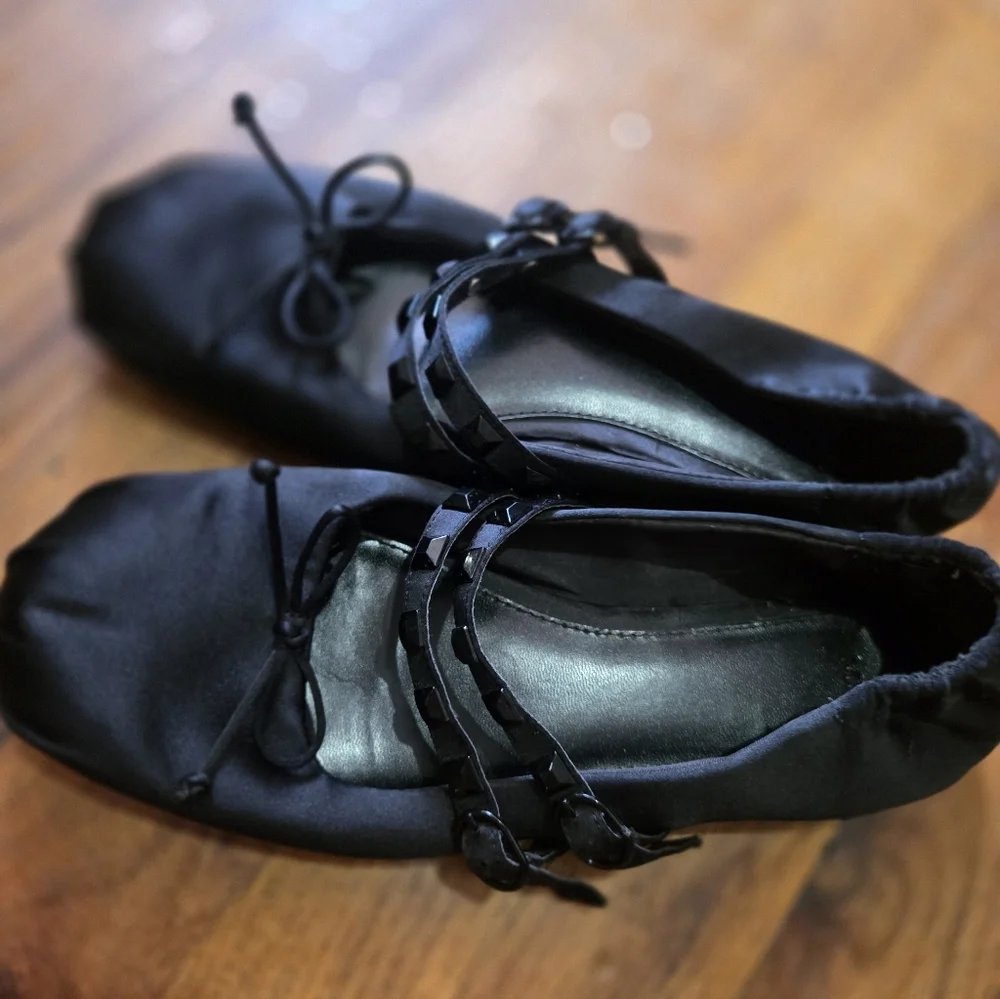 Mango Satin Ballerina Flats - Picture 4 of 7